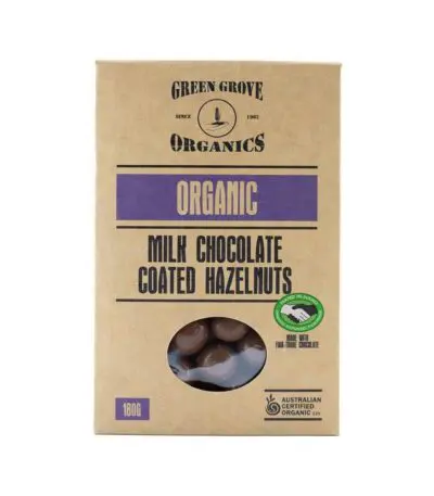 Green Grove - Organic Milk Chocolate Hazelnuts 180g