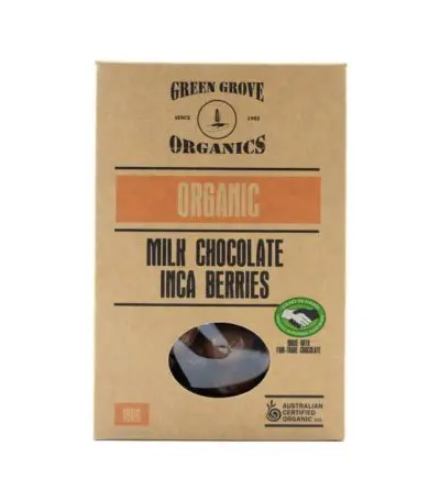 Green Grove - Organic Milk Chocolate Inca Berries 180g