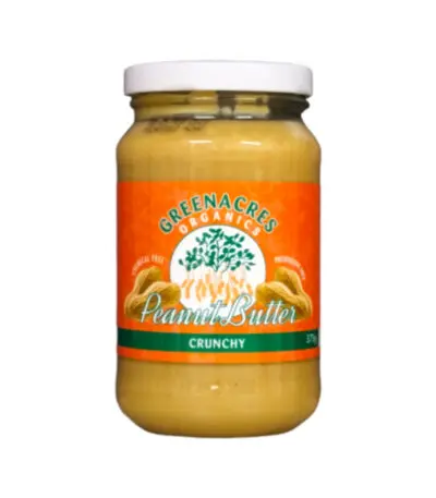 Greenacres - Organic Peanut Butter Crunchy 375g