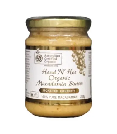 Hand 'n' Hoe - Organic Macadamia Butter Roasted Crunchy 225g