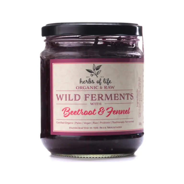 Herbs of Life - Organic Wild Ferment Beetroot & Fennel 380g