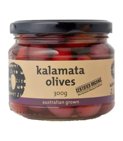Mount Zero - Organic Kalamata Olives - Unpitted 300g