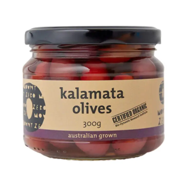 Mount Zero - Organic Kalamata Olives - Unpitted 300g