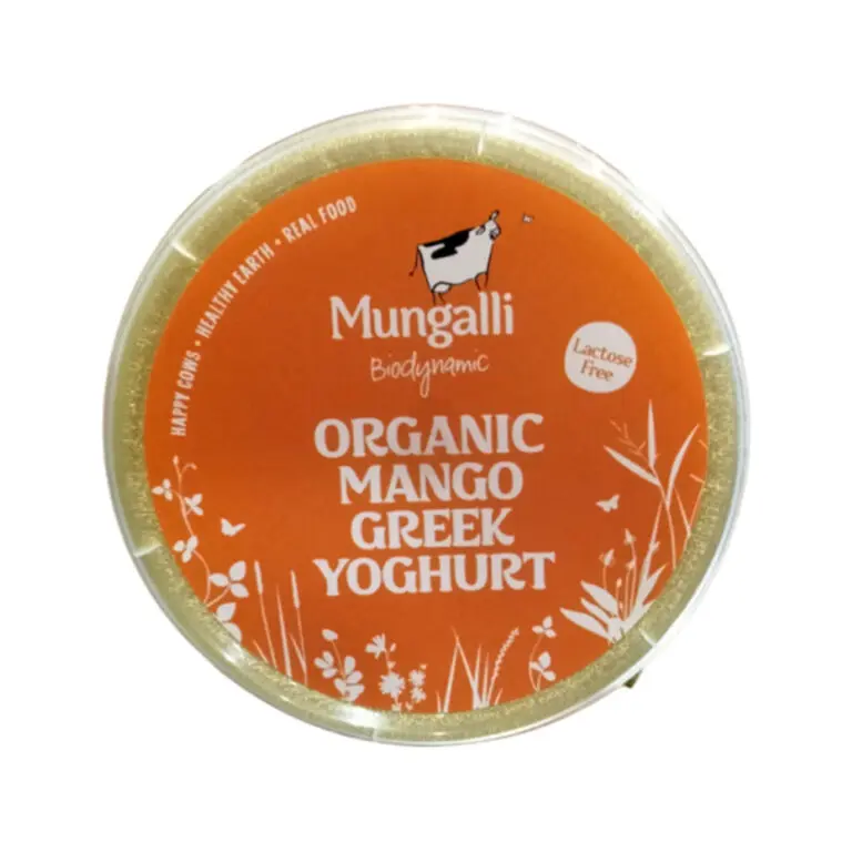 Mungalli Creek - Organic Greek Yoghurt Mango 375g