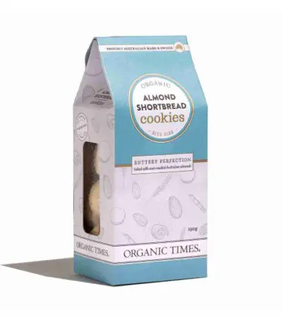 Organic Times - Organic Cookies Almond Shortbread 150g