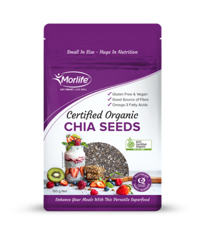 Morlife Organic Chia Seeds 150g
