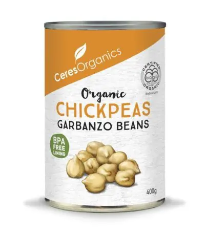 Ceres Organics - Organic Chickpeas Garbanzo Beans - 400g