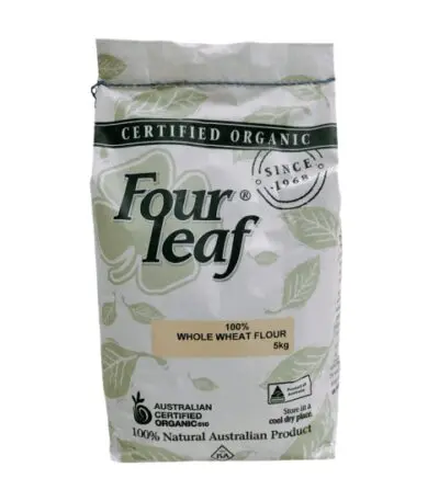 Four Leaf - Organic 100% Whole Wheat Flour - 5kg