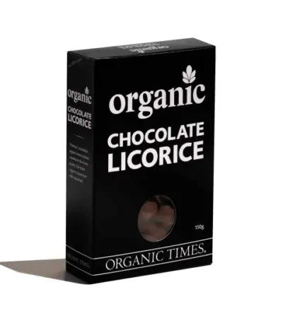 Organic Times - Organic Milk Chocolate Licorice - 150g