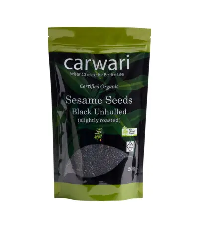 Carwari Organic Black Sesame Seeds - Unhulled 200g