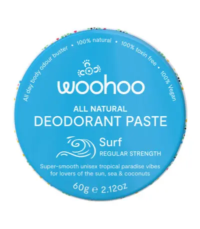 Woohoo Deodorant Paste Surf (Regular Strength) Tin 60g