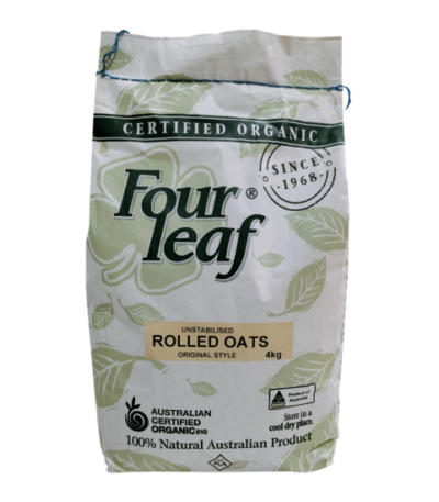 Four Leaf - Organic Rolled Oats 4kg