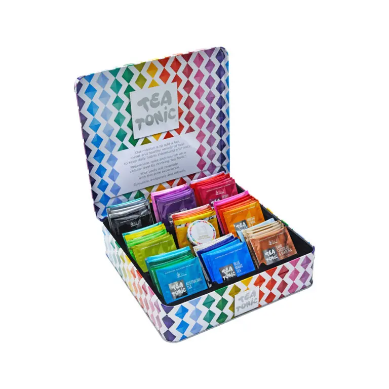 Tea Tonic Gourmet Tin Tea Chest High Tea x 63 Tea Bags