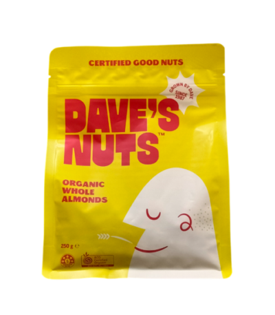 Dave's Nuts - Organic Whole Almonds 250g