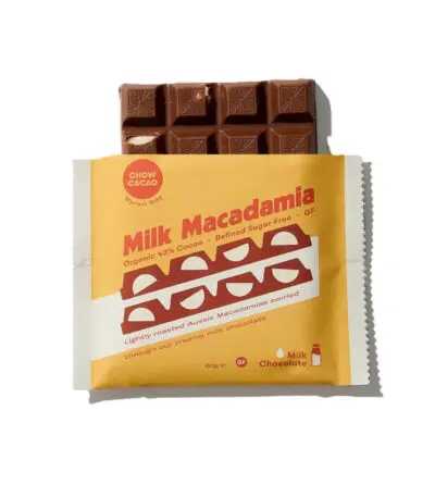 Chow Cacao Chocolate Bar - Milk Macadamia 60g