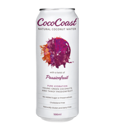 CocoCoast - Coconut Water - Passionfruit 500ml