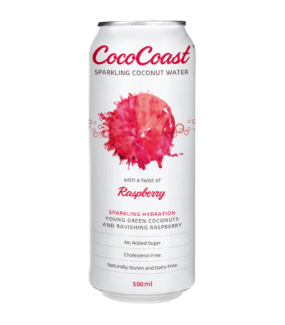 CocoCoast - Sparkling Coconut Water with Raspberry 500ml