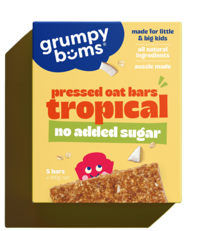 Grumpy Bums Pressed Oat Bars - Tropical 100g