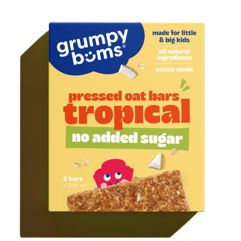Grumpy Bums Pressed Oat Bars - Tropical 100g