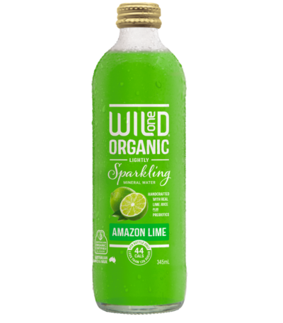 Wild One - Organic Sparkling Mineral Water - Amazon Lime 345ml