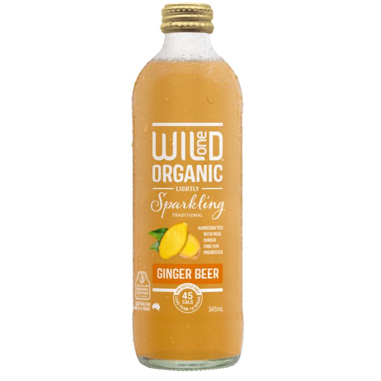 Wild One - Organic Sparkling Mineral Water - Ginger Beer 345ml