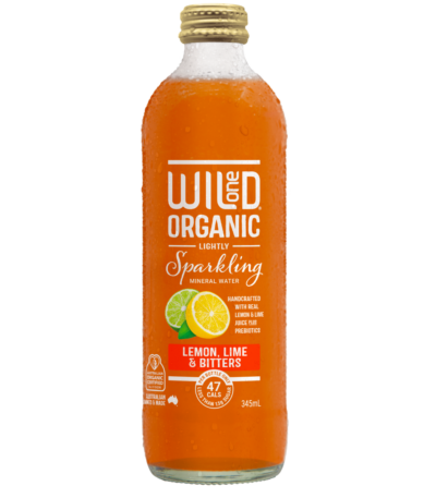 Wild One - Organic Sparkling Mineral Water - Lemon, Lime & Bitters 345ml