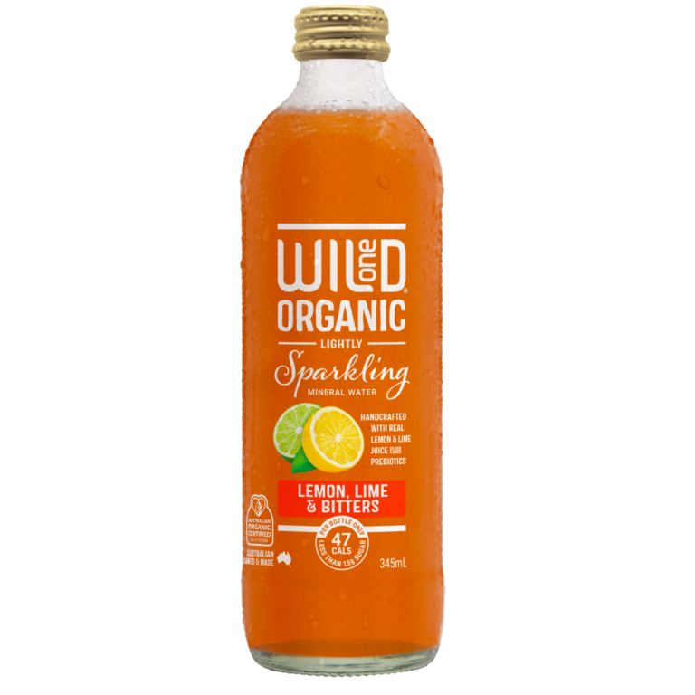 Wild One - Organic Sparkling Mineral Water - Lemon, Lime & Bitters 345ml