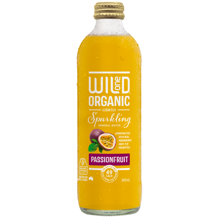 Wild One - Organic Sparkling Mineral Water - Passionfruit 345ml