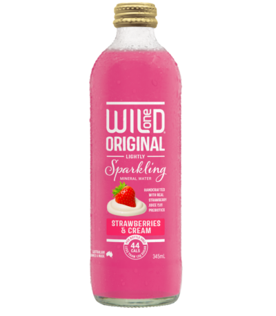 Wild One - Sparkling Mineral Water - Strawberries & Cream 345ml