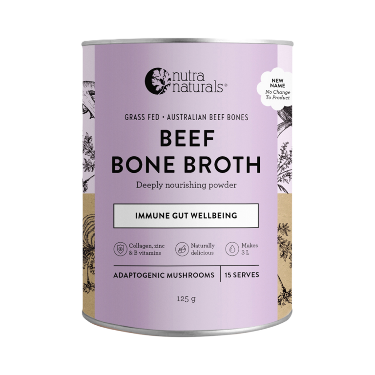 Nutra Organics - Beef Bone Broth - Adaptogenic Mushrooms 125g
