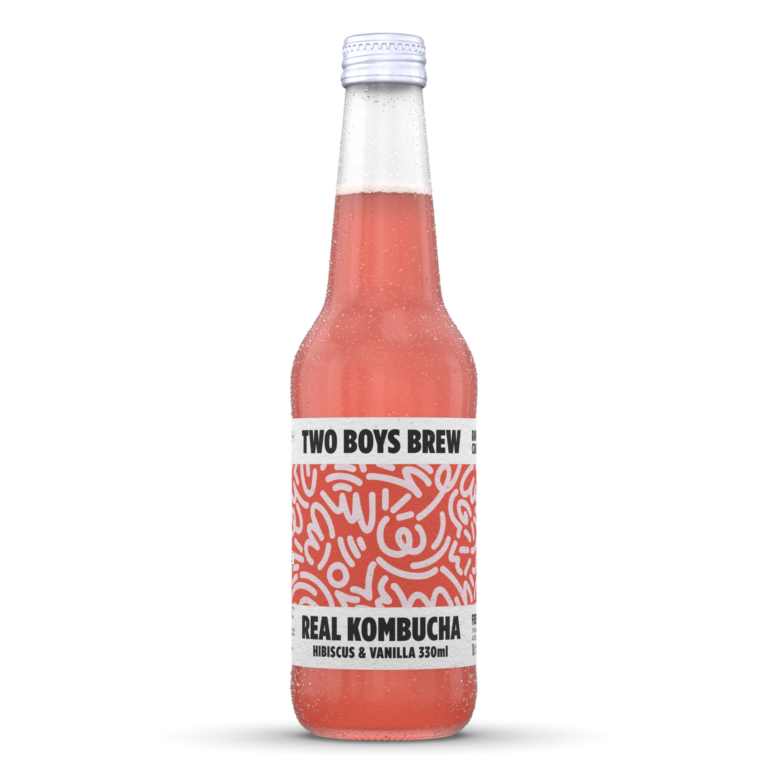 Two Boys Brew - Real Kombucha - French Kiss (Hibiscus & Vanilla) 330ml