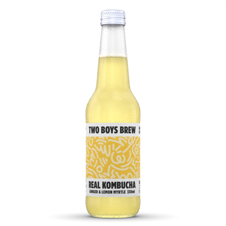 Two Boys Brew - Real Kombucha - Silk Road (Ginger & Lemon Myrtle) 330ml