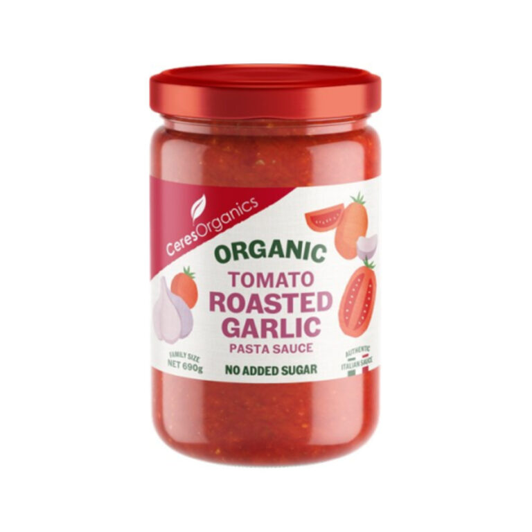 Ceres Organics - Organic Pasta Sauce Tomato Roasted Garlic 690g