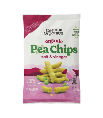 Ceres Organics - Organic Pea Chips Salt & Vinegar 100g