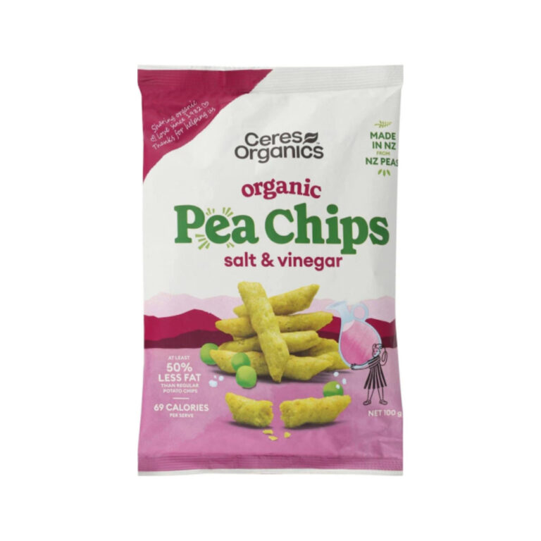 Ceres Organics - Organic Pea Chips Salt & Vinegar 100g