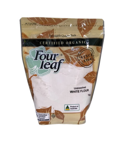 Four Leaf - Organic Flour Unbleached White 1kg