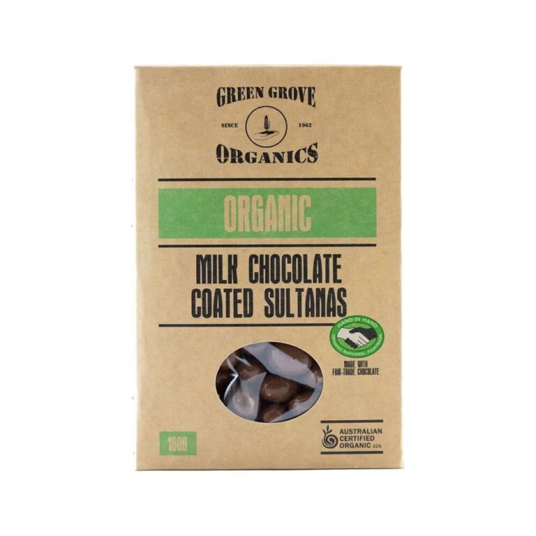 Green Grove - Organic Sultanas Milk Chocolate 180g