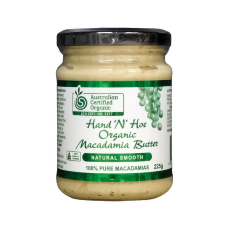 Hand 'n' Hoe - Organic Macadamia Butter Smooth 225g