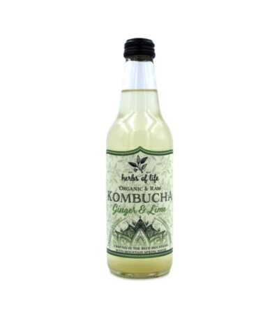 Herbs of Life - Organic Kombucha Ginger & Lime 12 x 330ml