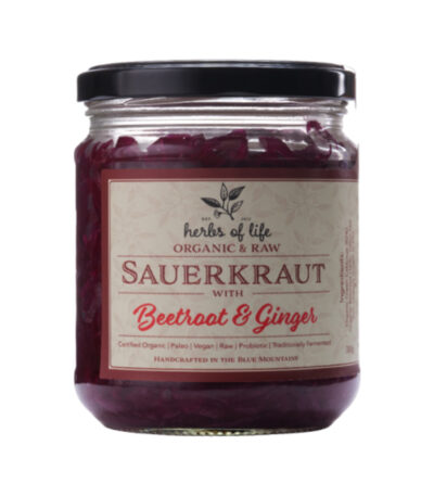Herbs of Life - Organic Sauerkraut Beetroot & Ginger 380g