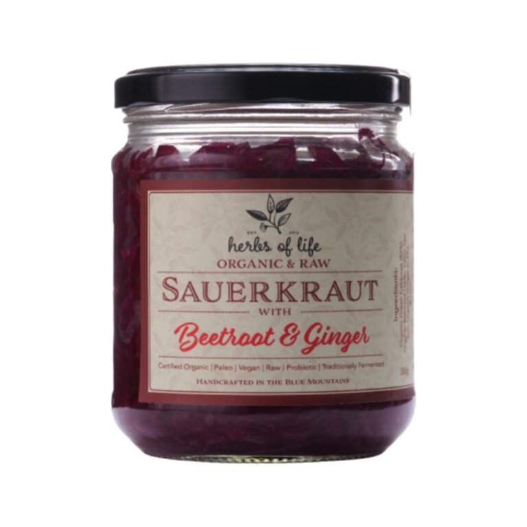 Herbs of Life - Organic Sauerkraut Beetroot & Ginger 380g