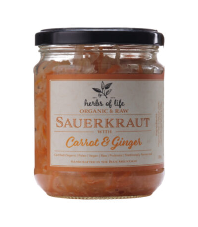Herbs of Life - Organic Sauerkraut Carrot & Ginger 380g
