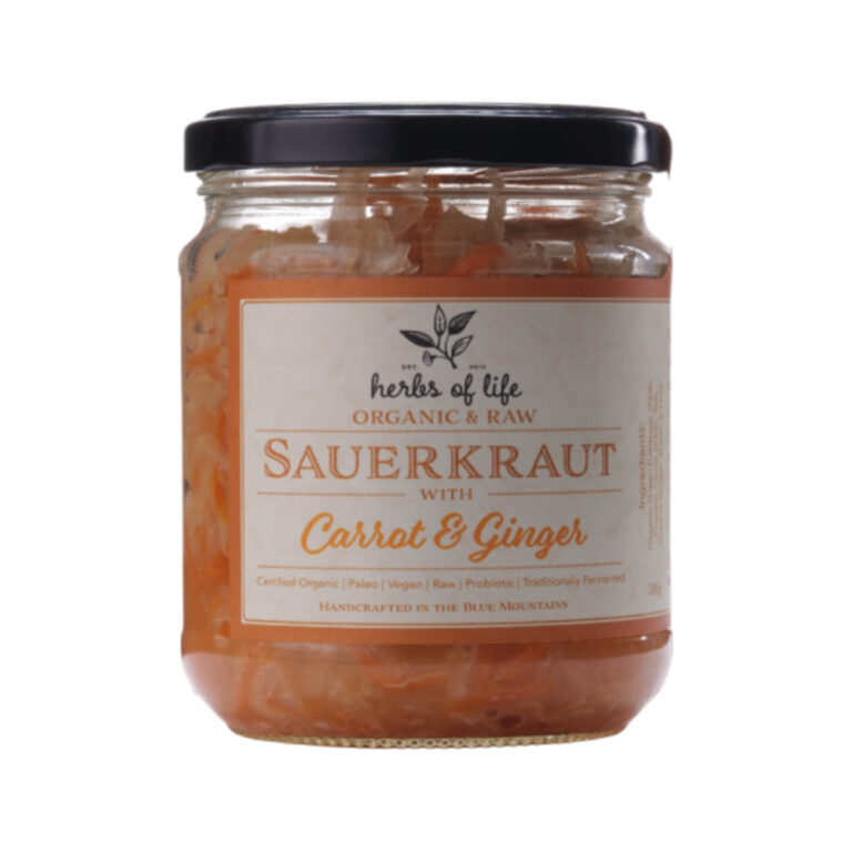Herbs of Life - Organic Sauerkraut Carrot & Ginger 380g
