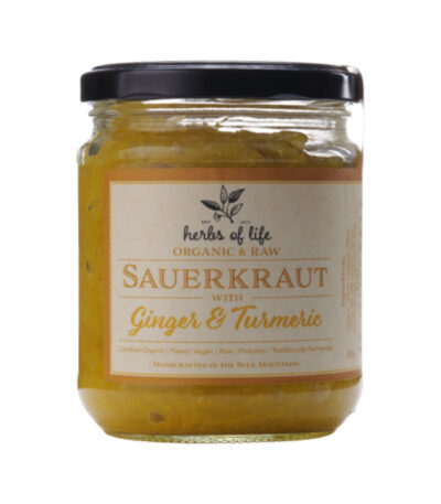 Herbs of Life - Organic Sauerkraut Ginger & Turmeric 380g