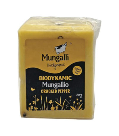 Mungalli Creek - Organic Cheese Mungallio Cracked Pepper 200g