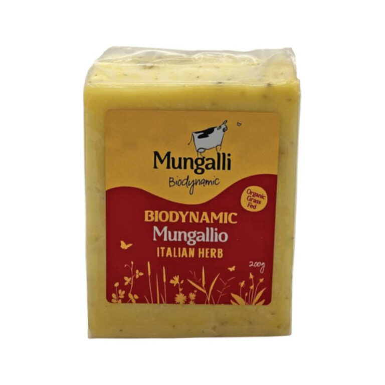 Mungalli Creek - Organic Cheese Mungallio Italian Herb 200g