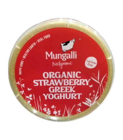 Mungalli Creek - Organic Yoghurt Greek Strawberry 375g