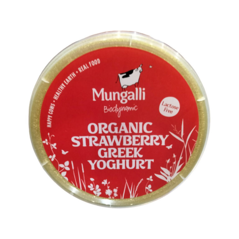 Mungalli Creek - Organic Yoghurt Greek Strawberry 375g