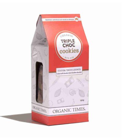 Organic Times - Organic Cookies Triple Choc Chip 150g