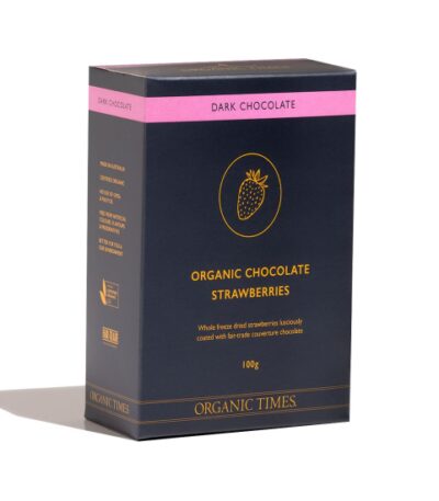 Organic Times - Organic Strawberries Dark Chocolate 100g